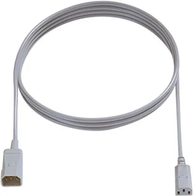 Produktbild von BACHMANN Kaltgeräteverlängerung H05VV-F 3G1,0mm², C14 / C13, grau, 3 m