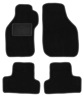 Obrázok produktu pre Velúrové autokoberce pre: Mitsubishi Eclipse III 1999-2006 (kupé) – sada 4 ks, čierne, na mieru – Wielganizator LUX