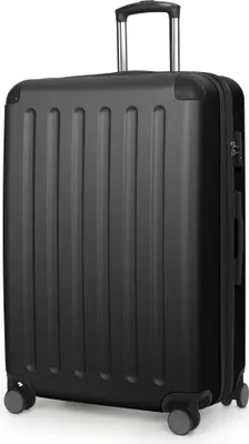 Produktbild von HAUPTSTADTKOFFER - Spree Großer Koffer erweiterbar XL Trolley Aufgabegepäck, Check-In Luggage Hardcase, Reisetrolley 4 Rollen, TSA, 75cm, 119 L,Schwarz