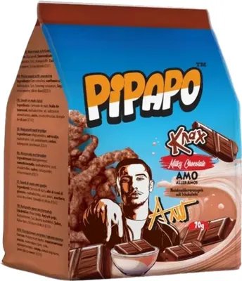 Produktbild von Pipapo Knax Mais Chips Milky Chocolate Maiszeugnis 70g 24er Pack