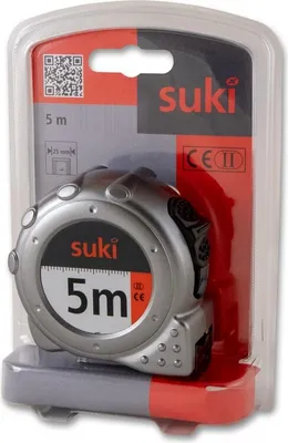 Produktbild von suki Bandmaß 5mx25mm silber