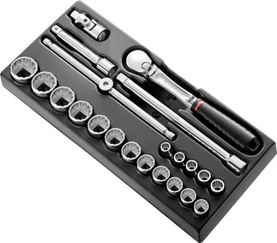 Produktbild von Facom Modul - Steckschlüssel 1/2Z, 22-tlg
