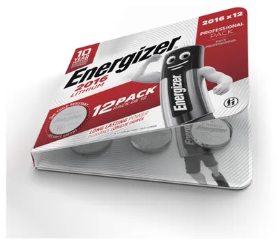 Produktbild von Energizer Knopfzelle CR2016 12er Blister
