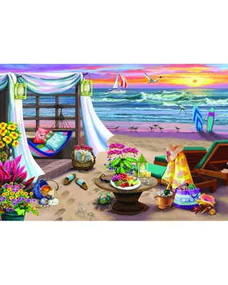 Obrázek produktu pro Dřevěné puzzle Summertime L, Dřevěné město, 505 dílků