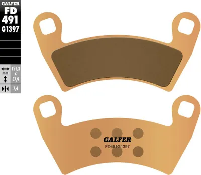 Produktbild von Bremsbeläge Kh656 Polaris Rzr Sinter Metallic (Gold) Atv Vorne