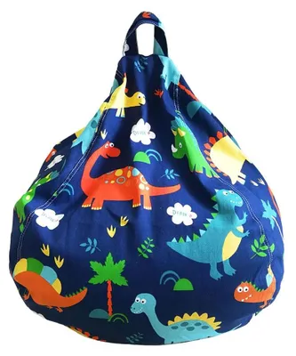 Produktbild von Solidchoice – Kindgerechter Dino-Sitzsack mit Deckel zur Aufbewahrung von Spielzeug