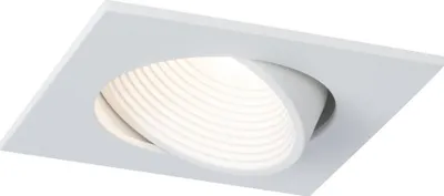 Image de Paulmann 998.72 Premium EBL Set Helia, carré, orientable, LED 4000 K, 8,7 W, 230 V/700 mA, 92 x 92 mm, blanc mat, aluminium et acrylique