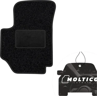 Produktbild von moto-MOLTICO Fahrer Fußmatte Auto Velours Fahrerseite Autoteppiche Schwarz Fahrermatte 1-teilig passend für Lancia Kappa 1994-2001