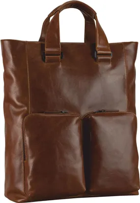 Produktbild von LEONHARD HEYDEN Leder Laptoprucksack Rucksack mit Laptopfach Porto Tote Bag / Backpack Brown braun