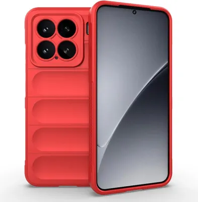 Produktbild von Mobigear Bumpy  Xiaomi 15 Hülle Flexibles TPU Backcover - Rot