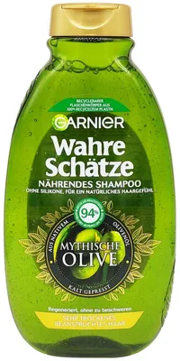 Produktbild von Garnier Wahre Schätze Mythische Olive Shampoo mit Olivenöl 300ml