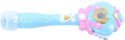 Immagine prodotto di Bastone con bolle di sapone per bambini, luci elettriche automatiche con musica per bambini, blu