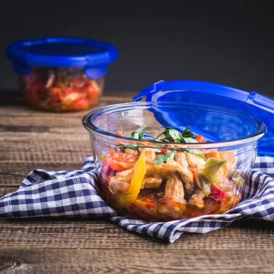 Immagine prodotto di Pyrex 287PG00 recipiente per cibo Rotondo Ciotola 0.7 L Blu Trasparente 1 pz