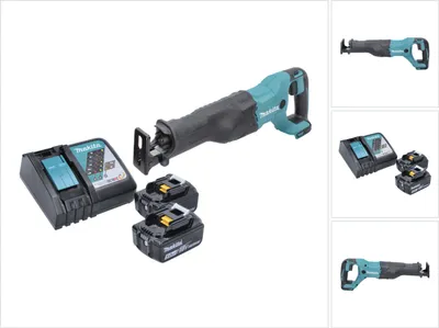 Produktbild von Makita DJR 186 RT Akku Reciprosäge Säbelsäge 18 V + 2x Akku 5,0 Ah + Ladegerät