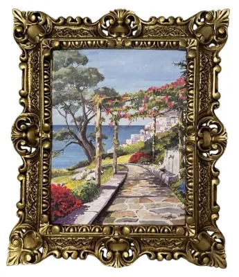 Image de Tableaux baroques dans des cadres  Décoration murale, dimensions 45 x 38 cm