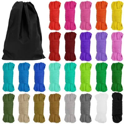 Produktbild von Set von 26 Bunt Paracord Schnüren für DIY-Projekte