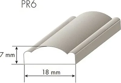 Obrázek produktu pro Lišta profilová PR6 7 x 18 x 2000 mm smrk