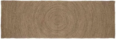 Produktbild von Grauer Jute-Läufer 80 x 250 cm, handgewebter Naturfaserteppich für Flur und Wohnzimmer