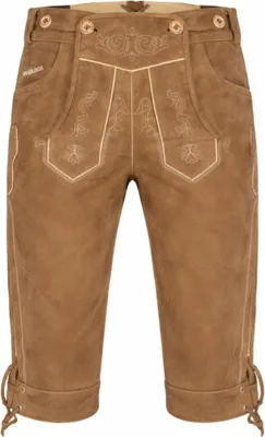 Produktbild von PAULGOS Herren Trachten Lederhose - Kniebund - Echtes Leder - Größe 44 - 60
