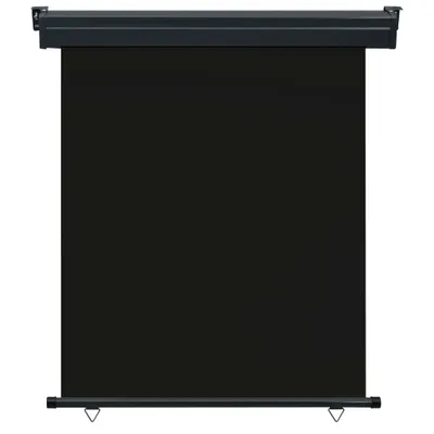 Image de vidaXL Store latéral de balcon 140 × 250 cm noir