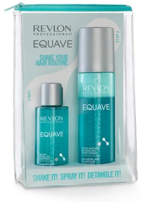 Zdjęcie produktu dla Zestaw upominkowy Revlon Equave - Hydro Detangling Conditioner 200ml + Shampoo 100ml + torba gratis