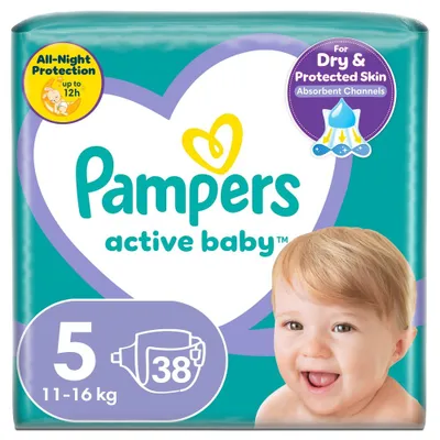 Produktbild von Pampers Active Baby 5 Disposable Diapers 11-16 Kg 38 Pieces