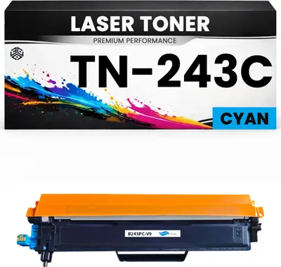 Produktbild von 2 x Toner TN-243C Cyan für Brother kompatibel TN243C Premium Alternative  DCP-L3510CDW/3517CDW/3550CDW HL-L3210cw/3230CDW/3270cdw DCP-L3517CDW