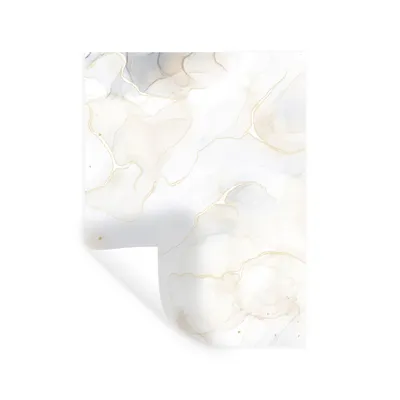 Obrázok produktu pre MuchoWow® Nálepka na stenu - Mramor - biely - vzory - 90x120cm - Samolepiaca a polohovateľná