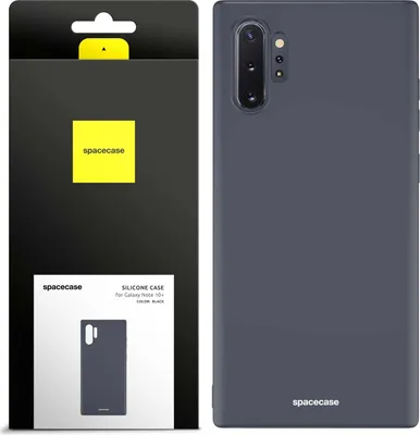 Image de Étui en silicone SPACECASE Étui en silicone pour Galaxy Note 10+ Noir