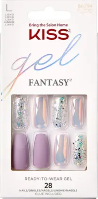 Produktbild von Kiss Kunstnägel Gel Fantasy L FL07C + Kleber