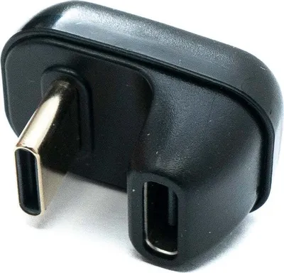 Produktbild von USB4 Adapter Typ C Stecker zu Buchse U Turn 180° Winkel 40 Gbit/s 240 W USB 4.0 | System-S