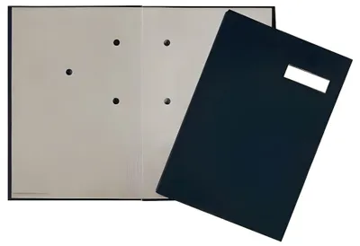 Produktbild von PAGNA Unterschriftsmappe Stoffeinband 20 Fächer blau