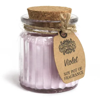 Imagen del producto de Vela de Cera de Soja Tarro - Violeta