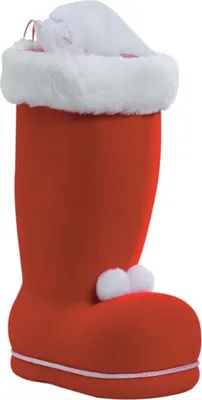Produktbild von IDENA Idena Nikolausstiefel rot beflockt 15cm