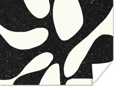 Produktbild von MuchoWow® Poster Pflanze - Schwarz - Minimalismus 120x90 cm - Wandbild