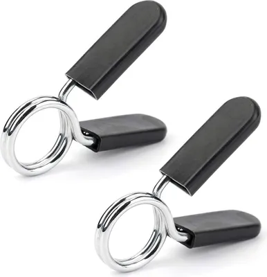 Produktbild von Halterclips 25 mm - 2 Stück - Federverschluss für Gewichtheben und Krafttraining