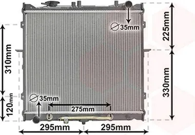Produktbild von VAN WEZEL 83002023 Kühler Wasserkühler Motorkühler für KIA SPORTAGE (K00)