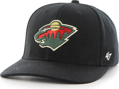 Produktbild von '47 NHL Contender Senior Cap, Schwarz, Minnesota Wild, S/M