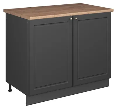 Zdjęcie produktu dla Szafka pod zlew Vicco Fame-Line Anthrazit Gold rustykalny/Antracyt 100 cm, BP Dąb, Model 61927