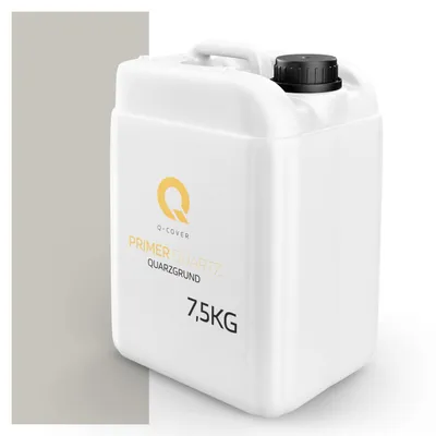 Produktbild von Quarzgrund für Silikonharz-Putz Ashgrau F292 7,5 kg – Haftgrund für innen & außen, quarzhaltige Grundierung Q-COVER