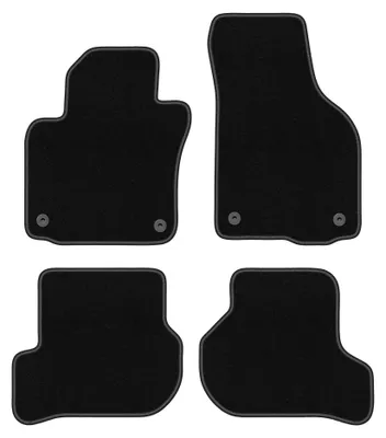 Productafbeelding van Velours automatten voor Skoda Yeti 2009-2017 (crossover) – 4-delig, zwart, op maat – Wielganizator BASIC