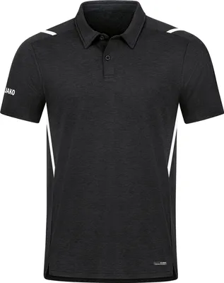 Produktbild von JAKO Uni Polo Challenge, Farbe:schwarz meliert/weiß, Größe:S