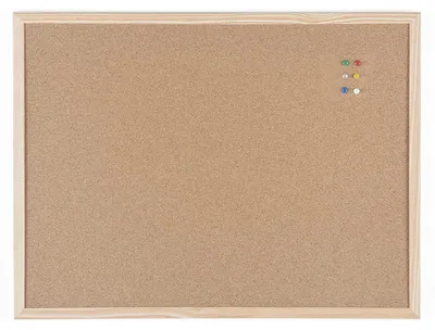 Produktbild von Omgoods – Korkwand mit selbstheilender Korkoberfläche – Holzrahmen 60 x 45 cm