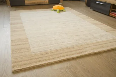 Produktbild von Steffensmeier Gabbeh Teppich Chandoli | Wohnzimmer | 100% Schurwolle | Handgeknüpft, Natur Hell, Größe: 160x230 cm