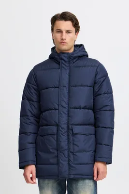 Produktbild von Blend BHOuterwear Herren Jacke Winterjacke Steppjacke mit Kapuze Eingrifftaschen Druckknöpfe Regular fit