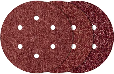 Image de Wolfcraft 1838000 Router sandpaper set Hook-and-loop-backed, Punched Grit size 60, 120, 240 (Ø) 150 mm 12 pc(s)