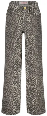 Produktbild von Vingino Mädchenjeans "Cassie" mit Leopardenmuster, Größe 5, aus der Frühjahr/Sommer-Kollektion 26