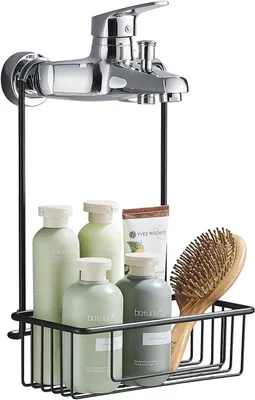 Produktbild von Duschregal hängend, Edelstahl, 25 x 13 x 35 cm, ohne Bohren, für Shampoo