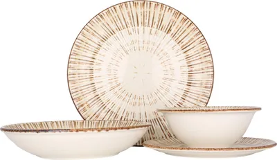 Zdjęcie produktu dla Zestaw naczyń By Bone (średni) - Legna - 24 części - 6 osób - porcelana