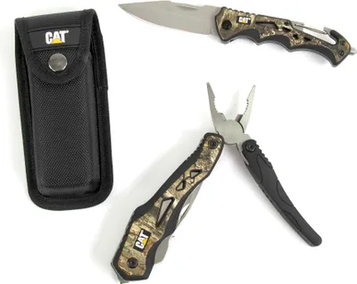 Produktbild von CAT Camo-Echtholz-Look Multifunktionswerkzeug, Set